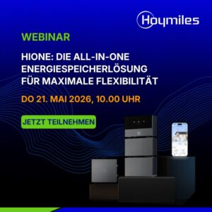 Hoymiles HiOne Die All-in-One Energiespeicherlösung Webinar