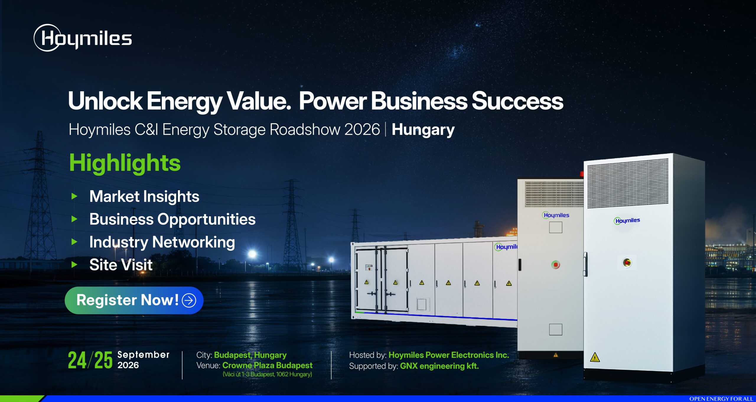 Hoymiles C&I Energy Storage Roadshow 2026 | Budapest